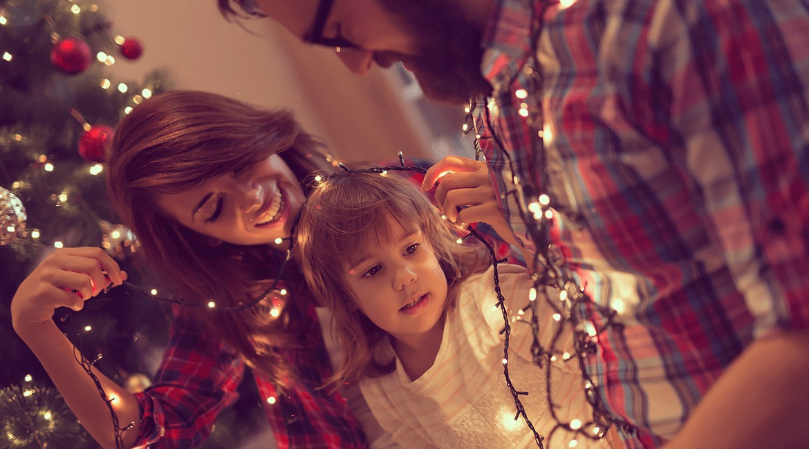 Family is celebrating new year's eve