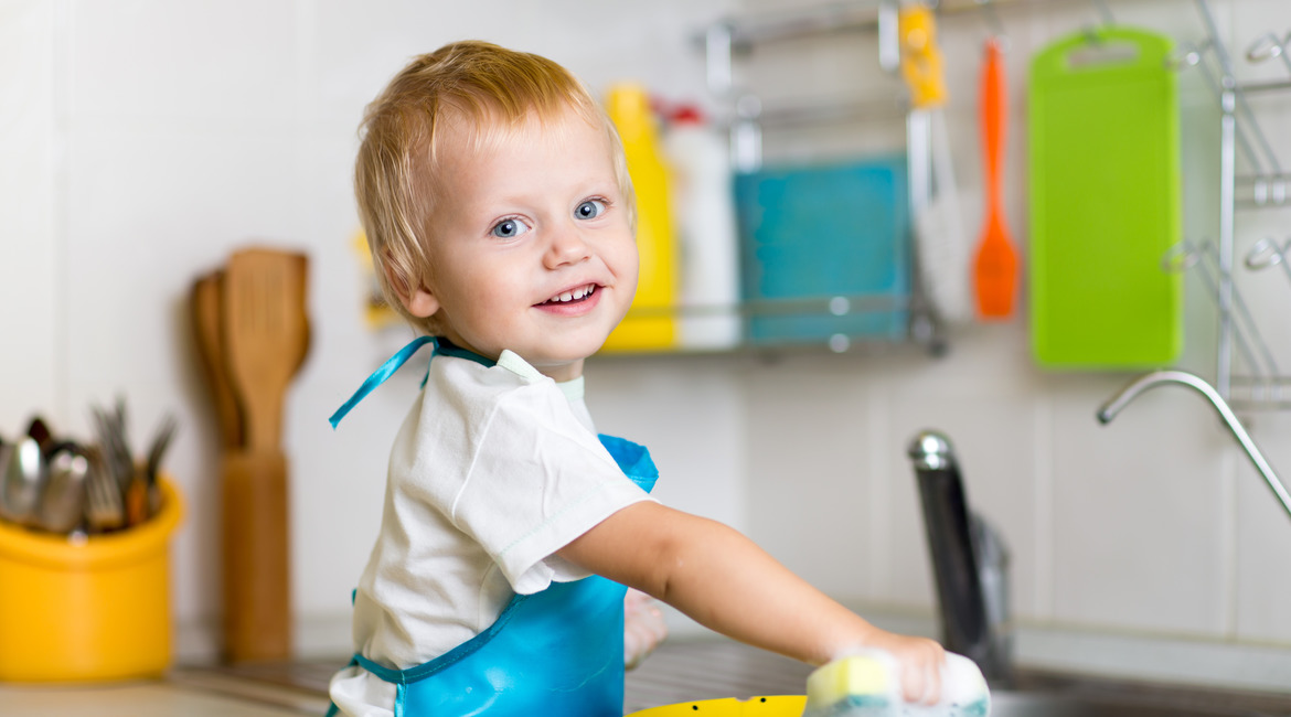 Household tasks as chores for children